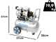 Hyundai 4J-750-24L - Compressore aria elettrico silenziato oilless 24 lt - motore 1 HP