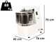 Fimar 30LN - Impastatrice a spirale - 25 Kg