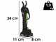 Ribimex PRBAT20/SEC - Forbice elettrica da potatura su asta 147-203 cm - 20V/2Ah