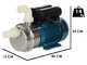 Tellarini ALM 30 - Pompa elettrica da travaso in acciaio inox - Raccordi in NYLON dritto+curvo - Monofase - 230V - Scegli i tuoi raccordi!