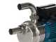 Tellarini ALM 30 - Pompa elettrica da travaso in acciaio inox - Raccordo in INOX dritto+curvo - Monofase - 230V - Scegli i tuoi raccordi!