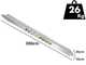 RA100X35 - Coppia rampe di carico fisse 3.5 mt in alluminio con bordi - Portata 21 quintali