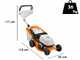STIHL RMA 243 - Tagliaerba con batteria AK 20 - 36V 4Ah - Taglio 41 cm