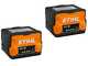 STIHL HSA 50 - Tagliasiepi con 2 batterie AK 10 - 36V 2Ah - Lama 50cm