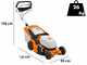STIHL RMA 443 V - Tagliaerba semovente con batteria AK 30 S - 36V 5Ah - Taglio 41 cm