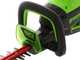 Greenworks GD60HT66K2 - Tagliasiepi elettrico a batteria 60V/2Ah - Lama da 66 cm
