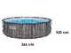 Bestway Steel Pro Max 5614X - &Oslash;366x100 cm - Piscina Rotonda