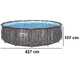 Bestway Steel Pro Max 5614Z - &Oslash;427x107 cm - Piscina Rotonda