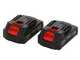 Archman FE07-40A - Forbice a batteria da potatura+asta telescopica 180-240 cm - 2x 21V 2Ah - &Oslash; 40 mm