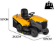 Stiga Estate 7122 W - Trattorino tagliaerba a scoppio - Motore ST 700