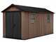 Keter Newton plus 7515/1575 - Casetta da giardino - Con porta doppia anta e finestre - 230x476x246 cm