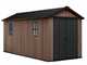 Keter Newton plus 7515/1575 - Casetta da giardino - Con porta doppia anta e finestre - 230x476x246 cm