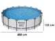Bestway Steel Pro Max 5612Z - &Oslash;488x122 cm - Piscina Rotonda per 9-10 Persone