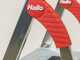 Hailo ProfiStep XXL, 5 gradini, 1.84 m - Scalandrino in alluminio con cavalletto - Altezza stimata operativa 2.60 m