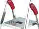 Hailo L60, 5 gradini, 1.82 m - Scalandrino in alluminio con cavalletto - Ultraleggera - Altezza stimata operativa 3.07 m