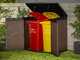 Keter Store it Out Darwin marrone - Box porta attrezzi da giardino - 140x80x120 cm