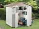 Garofalo Tuscany Evo 200 - Casetta da giardino - Con finestre e porta a doppia anta - 202.5x162.5x216 cm