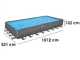Bestway APX 365 561KJ - 956x488x132 cm - Piscina fuori terra per 21-25 Persone