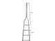 Scala agricola da potatura in alluminio S8000 10/1, 10 gradini, 4 m - Altezza stimata operativa 5 m