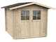 Alce Opera 215x180 - Casetta da giardino in legno - Con finestre e porta a doppia anta - 215x180x207 cm