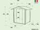 Alce Roby 198x198 - Casetta da giardino in legno - Con finestre e porta a doppia anta - 198x198x215 cm