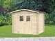 Alce Hobby 248x198 - Casetta da giardino in legno - Con finestre e porta a doppia anta - 248x198x217 cm
