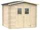 Alce Hobby 248x198 - Casetta da giardino in legno - Con finestre e porta a doppia anta - 248x198x217 cm