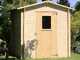 Alce Regis 198x198 - Casetta da giardino in legno - Con finestra frontale - 198x198x216 cm
