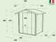 Alce Livia 198x130 - Casetta da giardino in legno - Con finestra frontale - 198x130x205 cm