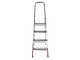 Scalandrino in alluminio con cavalletto Alice 4, 4 gradini, 1.49 m - Altezza stimata operativa 1.88 m