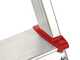 Scalandrino in alluminio con cavalletto Alice 5, 5 gradini, 1.71 m - Altezza stimata operativa 2.10 m