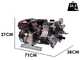 Comet MTP P40/20 BA (CE) - Motopompa irrorazione a scoppio - motore Loncin G200F  - versione per acidi e prodotti chimici