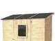 Alce Vaniglia 207x102 - Casetta da giardino in legno - Con finestra frontale - 207x102x222 cm