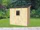 Alce Vaniglia 207x102 - Casetta da giardino in legno - Con finestra frontale - 207x102x222 cm