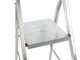 Scalandrino in alluminio con cavalletto Alice 8, 8 gradini,  2.37 m - Altezza stimata operativa 2.76 m