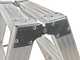 Scala in alluminio doppia 1031, 2x5 gradini, 1.20 m - Altezza stimata operativa 2.20 m
