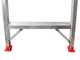 Scala in alluminio doppia 1031, 2x9 gradini, 2.12 m - Altezza stimata operativa 3.12 m