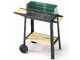 Ompagrill 50-25 Green/W - Barbecue a carbone