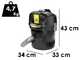 Karcher AD 2 Battery - Aspiracenere a bidone - Vano raccolta in metallo 14 lt - 18V/5,0Ah