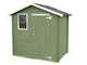 Alce Livia 198x130 verde - Casetta da giardino in legno - Con finestra frontale - 198x130x205 cm