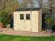 Alce Vaniglia 245x102 - Casetta da giardino in legno - Con finestra frontale - 245x102x222 cm