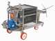 Enotecnica Pillan FC43 - Filtro professionale per cantina da 30 cartoni 40x40 cm - Telaio e pompa in acciaio INOX