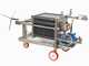 Enotecnica Pillan FC43 - Filtro professionale per cantina da 30 cartoni 40x40 cm - Telaio e pompa in acciaio INOX