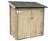 Alce Ambrogio 155x85 - Casetta da giardino in legno - Tetto monofalda - 155x85x165 cm