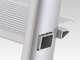 Colombo Libellula S107A05W, 5 gradini, 1.06 m - Scalandrino in alluminio con cavalletto - Altezza stimata operativa 2.06 m