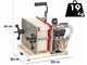 Enotecnica Pillan FC8 - Filtro per vino professionale da 8 cartoni 20x20 cm - Telaio INOX e pompa NOVAX