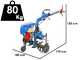 EuroMech YET 300 - Motozappa a scoppio 6.5 HP - Motore Honda GX200