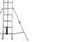 Facal Roller R41-3S - 3x13 gradini, 10.34 m - Scala tripla telescopica in alluminio - Con stabilizzatori - Altezza stimata operativa 11.24 m