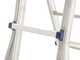 Facal Briko Blu BB/3, 2x9 gradini, 4.56 m - Scala in alluminio telescopica - Altezza stimata operativa 5.50 m