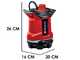 Einhell  GE-DP 18/25 Li - Pompa a immersione acque scure - 18V 4Ah e caricabatteria